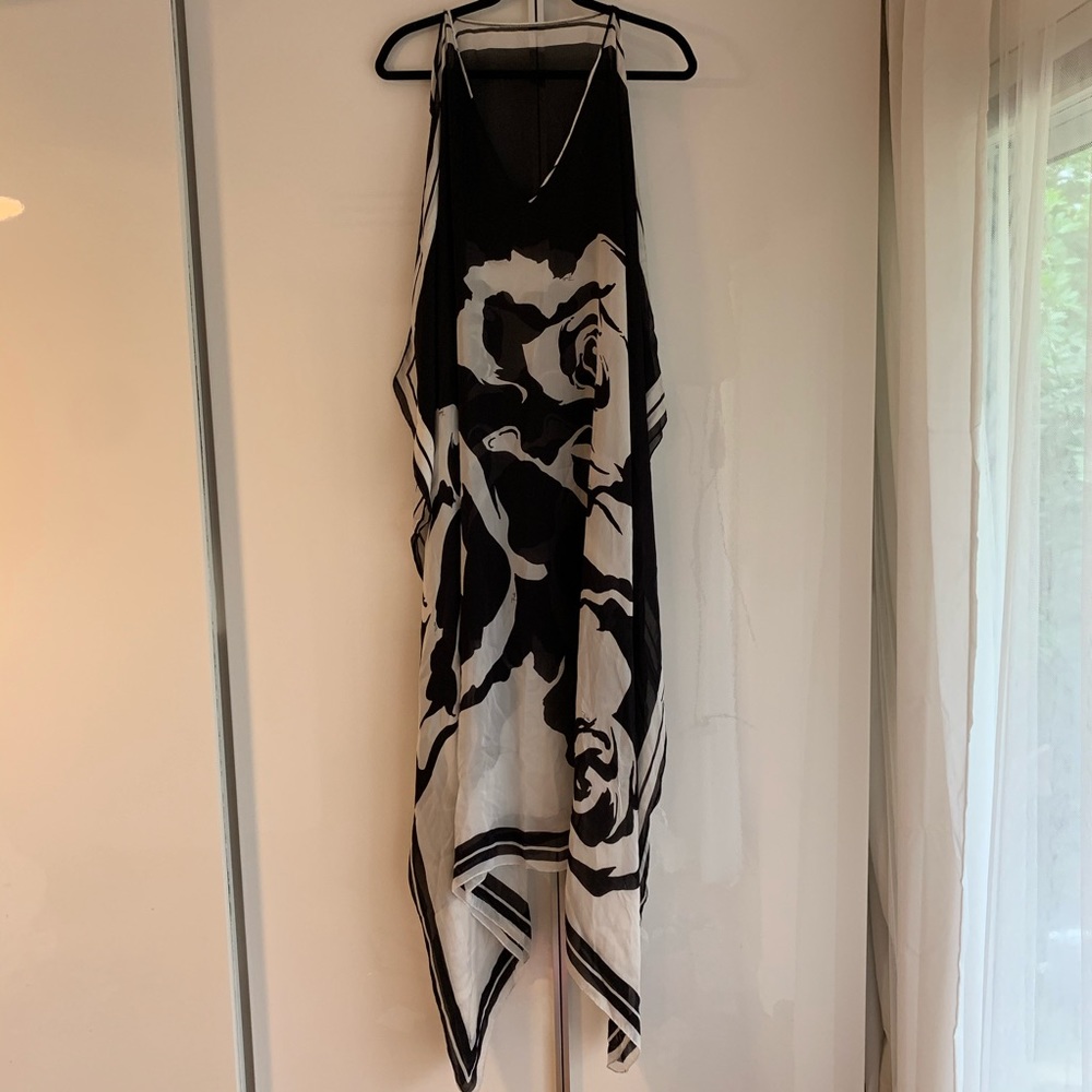 SOLD🚫Emilio Pucci Silk Black White Caftan Kaftan - Picture 2 of 8